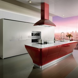 OP12-L062: Intelligent Lacquer Kitchen Cabinet