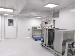 Aerosol spray disinfection in cleanroom