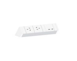 Athena Above Desk Power Rail – 2GPO & 2 USB Charging