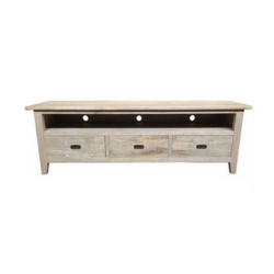 MF Hampton Solid Timber 3 drawer Entertainment Unit