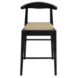 CT Arden Solid Oak Timber Loom Seat Counter Stool