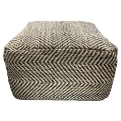 SH Belem Jute Upholstered Ottoman