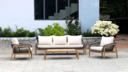 CR Cameo 4 Piece Outdoor Lounge Set with Cushion
