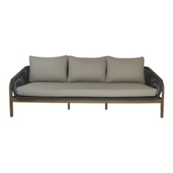 CR Cameo Timber Frame 3 Seater Outdoor Lounge with Cushion