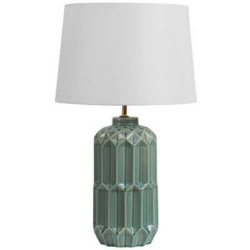 SH Tahlia Ceramic Base Table Lamp in Sea Green