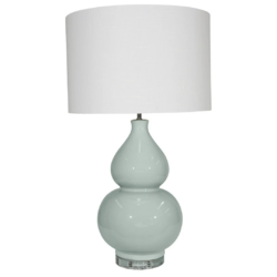 SH Clermont Celadon Ceramic Base Table Lamp