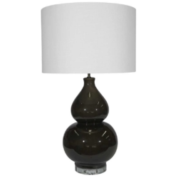 SH Clermont Licorice Ceramic Base Table Lamp