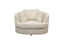 VI Orlando Fabric Upholstered Swivel Chair