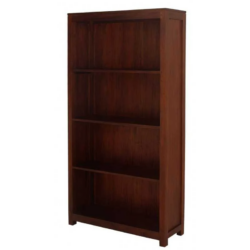 CT Amsterdam Solid Mahogany Timber Wide Bookcase