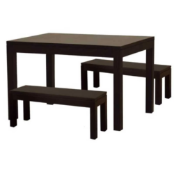 CT Amsterdam Solid Timber 3 Piece Dining Set 150cm