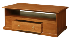 CT Tasmania Solid Timber 2 Drawer Coffee Table