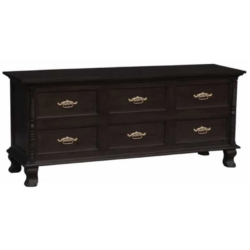 CT Jepara Solid Timber 6 Drawer Dresser