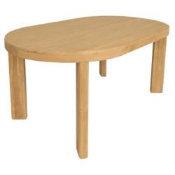 CT Apollo Solid Oak Timber Oval Dining Table