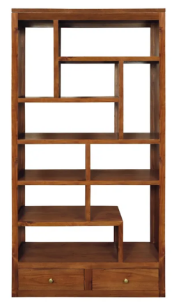 CT Amsterdam Solid Timber 10 Cube 2 Drawer Display Shelf