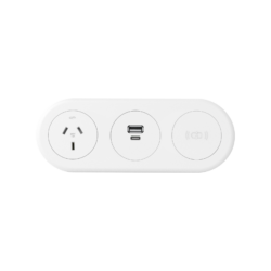 Echo In Desk GPO with Wireless and USB Fast Charge Module