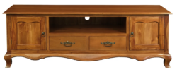 CT French Provincial Solid Timber 2 Door 2 Drawer Entertainment Unit