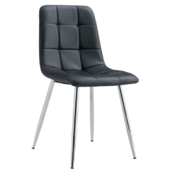 BT Fiore PU Leather Upholstered Chrome Leg Dining Chair