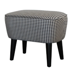 BT Georgia Velvet Upholstered Timber Leg Foot Stool