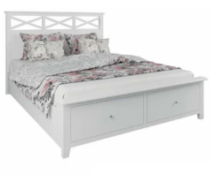 VI Hamilton Solid Timber 2 Bedend Drawer Double Storage Bed