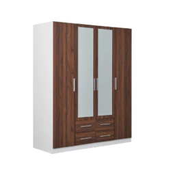 HE Zara 4 Door 4 Drawer Wardrobe with Mirrors
