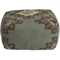 SH Haora Jute Upholstered Square Ottoman
