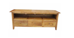 MF Honey Recycled Elm 3 Drawer Entertainment Unit