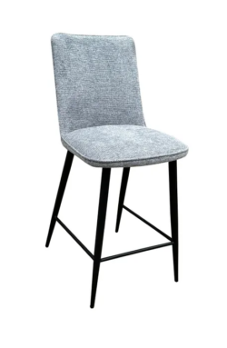 MD Loftus Fabric Upholstered Metal Leg Bar Stool