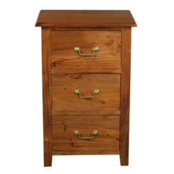 CT Tasmania Solid Timber 3 Drawer Lamp Table