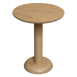 CT Oslo Solid Mindi Timber Round Side Table