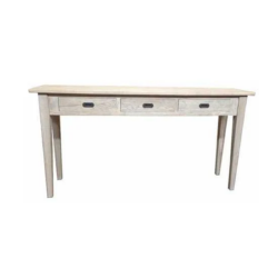 MF Hampton Solid Timber 3 Drawer Hall Table
