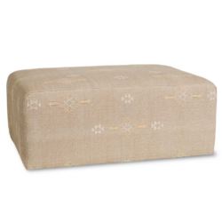 SH Bronte Fabric Upholstered Ottoman – Mushroom