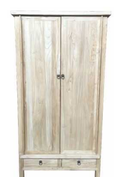 MF Chinese Antique Reproduction 2 Door 2 Drawer Cabinet