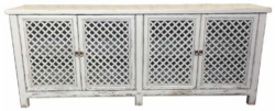 MF Raffles Recycled Elm Timber 4 Door Buffet