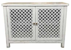 MF Raffles Recycled Elm Timber 2 Door Cabinet