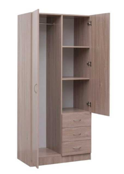 EV Metro 3 Drawers Combo Cupboard