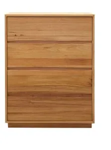 MD Norwest Solid Timber 4 Drawer Tallboy