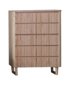 MD Oscar Solid Timber 5 Drawer Tallboy