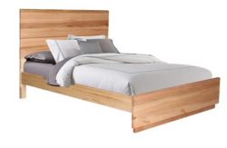 MD Nancy Solid Timber Bed in Natural Finish