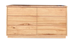 MD Nancy Solid Timber 6 Drawer Low Chest