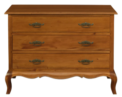 CT French Provincial Solid Timber 3 Drawer Dresser