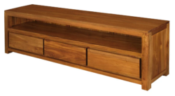 CT Amsterdam Solid Timber 3 Drawer Entertainment Unit