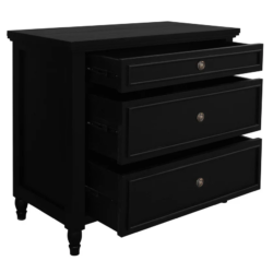 CT Beau Solid Timber 3 Drawer Bedside Table