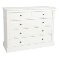 SH Samira Solid Timber 5 Drawer Chest