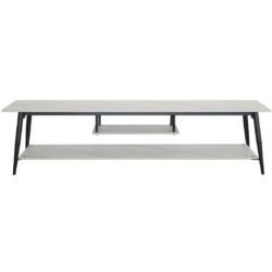 BT Vito Faux Marble Top Metal Leg Entertainment Unit