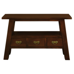 CT Tokyo Solid Timber 3 Drawer Sofa Table
