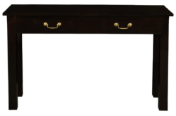 CT Tasmania Solid Timber 2 Drawer Straight Leg Sofa Table