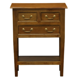 CT Tasmania Solid Timber 3 Drawer Sofa Table