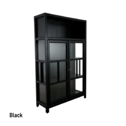CR Evan Solid Timber Display Cabinet