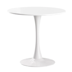 BT Tulip 80cm Diameter MDF Round Top Metal Base Dining Table