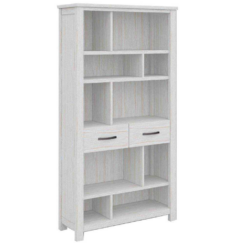 VI Florida Mountain Ash Bookcase with 2 Drawers